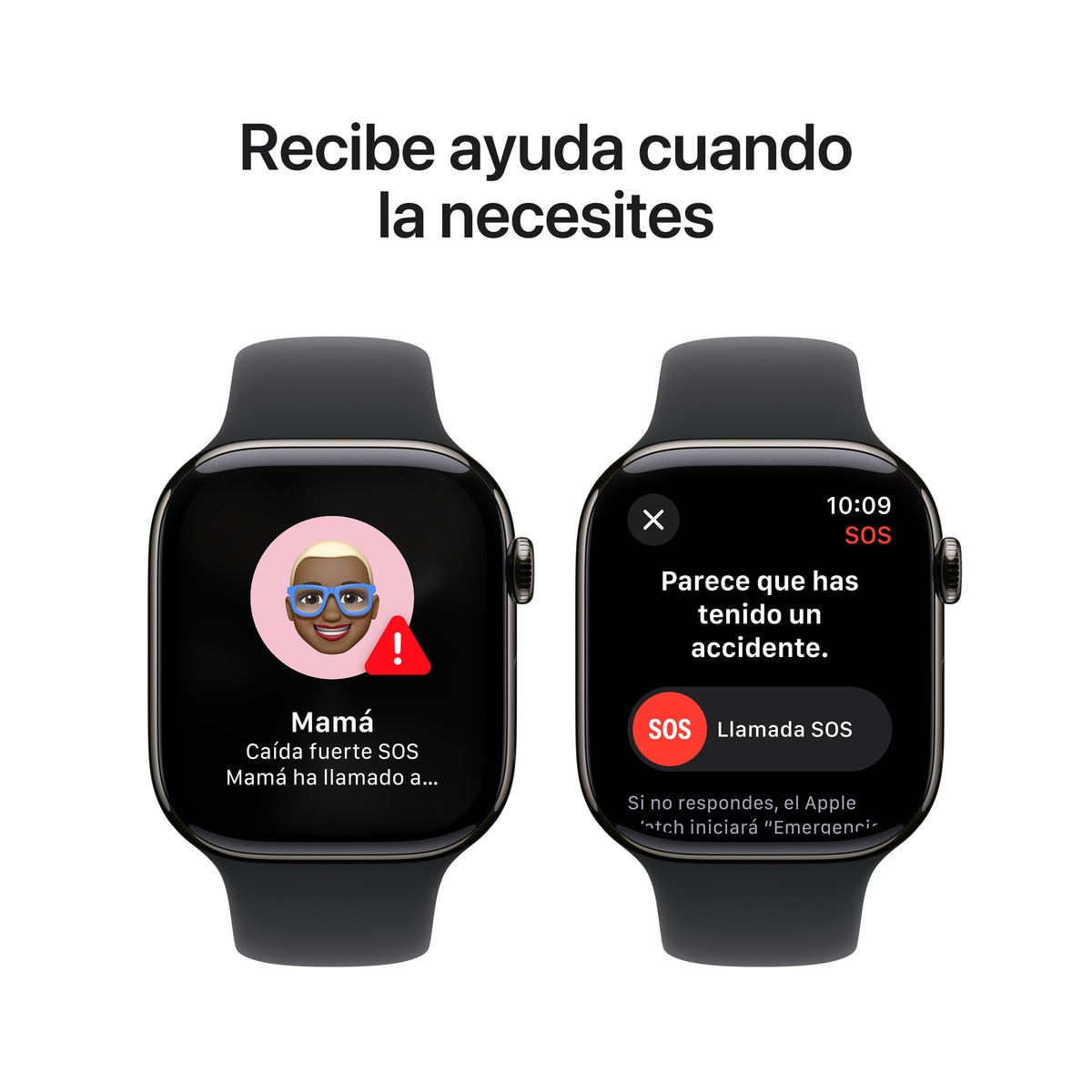 Apple Watch Series 10 GPS + Cellular 42mm Titanio Pizarra con correa Deportiva Negra M/L Pizarra-7