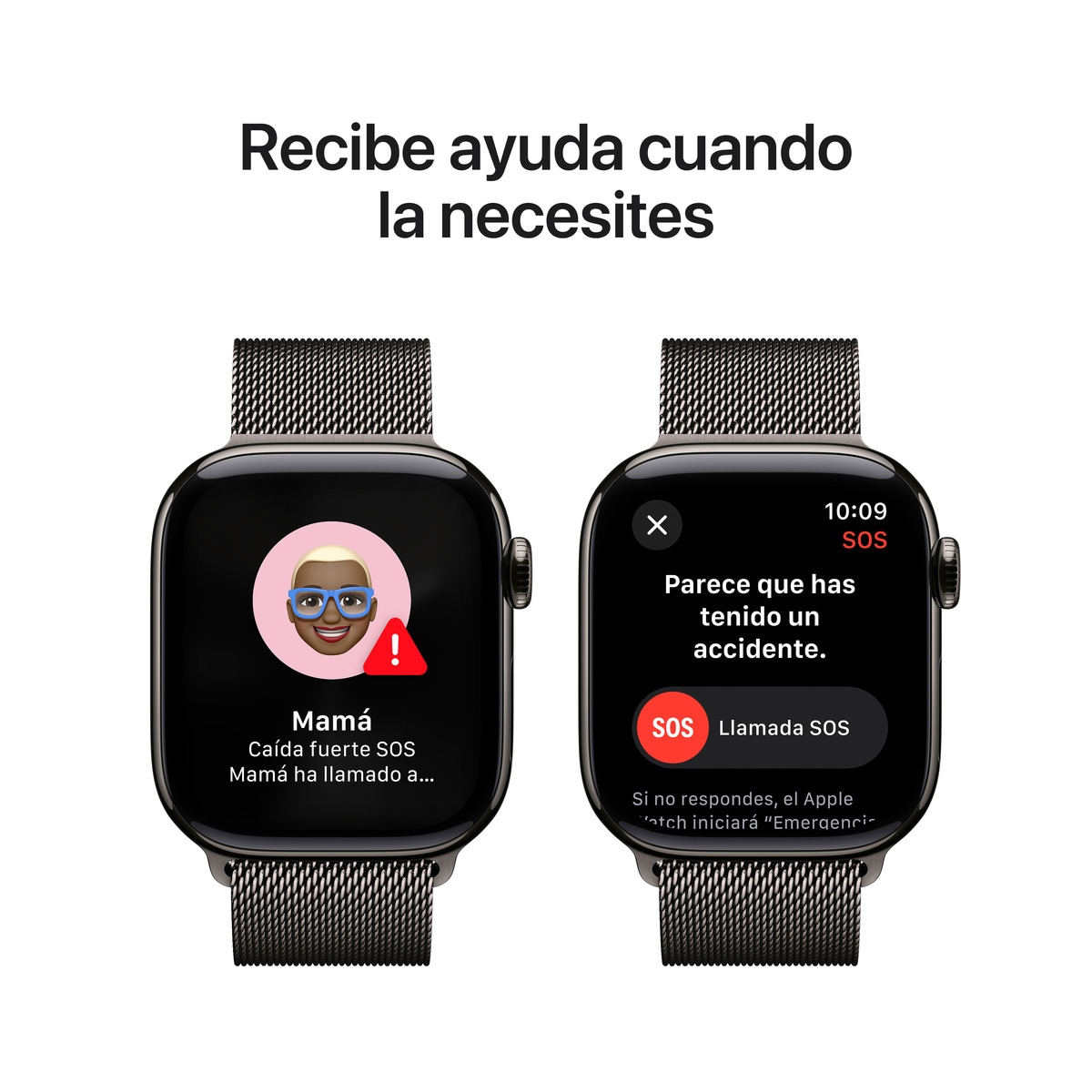 Apple Watch Series 10 GPS + Cellular 42mm Titanio Pizarra con correa Milanese Loop Pizarra Pizarra-7