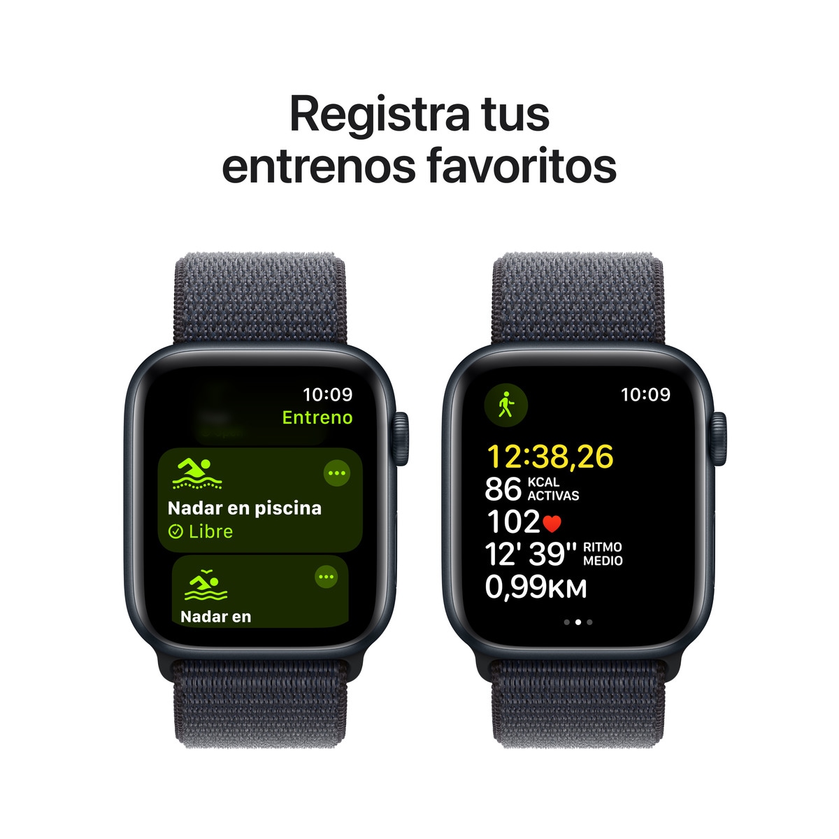 Apple Watch SE GPS 44mm Aluminio Medianoche con correa Loop