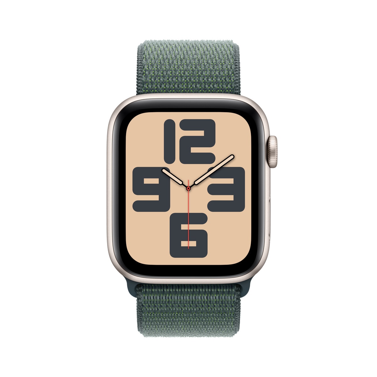 Apple Watch SE GPS 44mm Aluminio Blanco Estrella con correa Loop Deportiva Verde Lago Blanco estrella-2