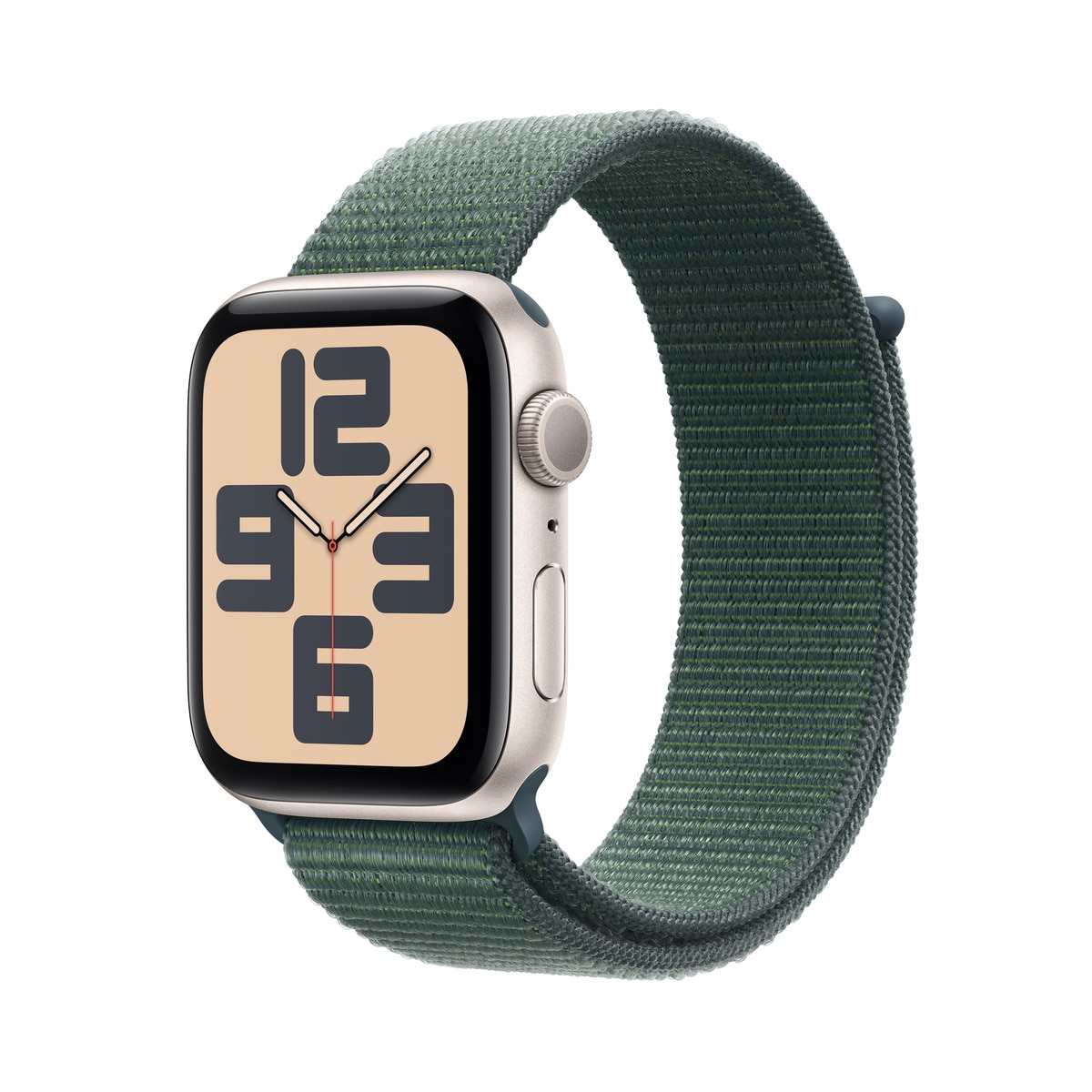 Apple Watch SE GPS 44mm Aluminio Blanco Estrella con correa Loop Deportiva Verde Lago Blanco estrella-1
