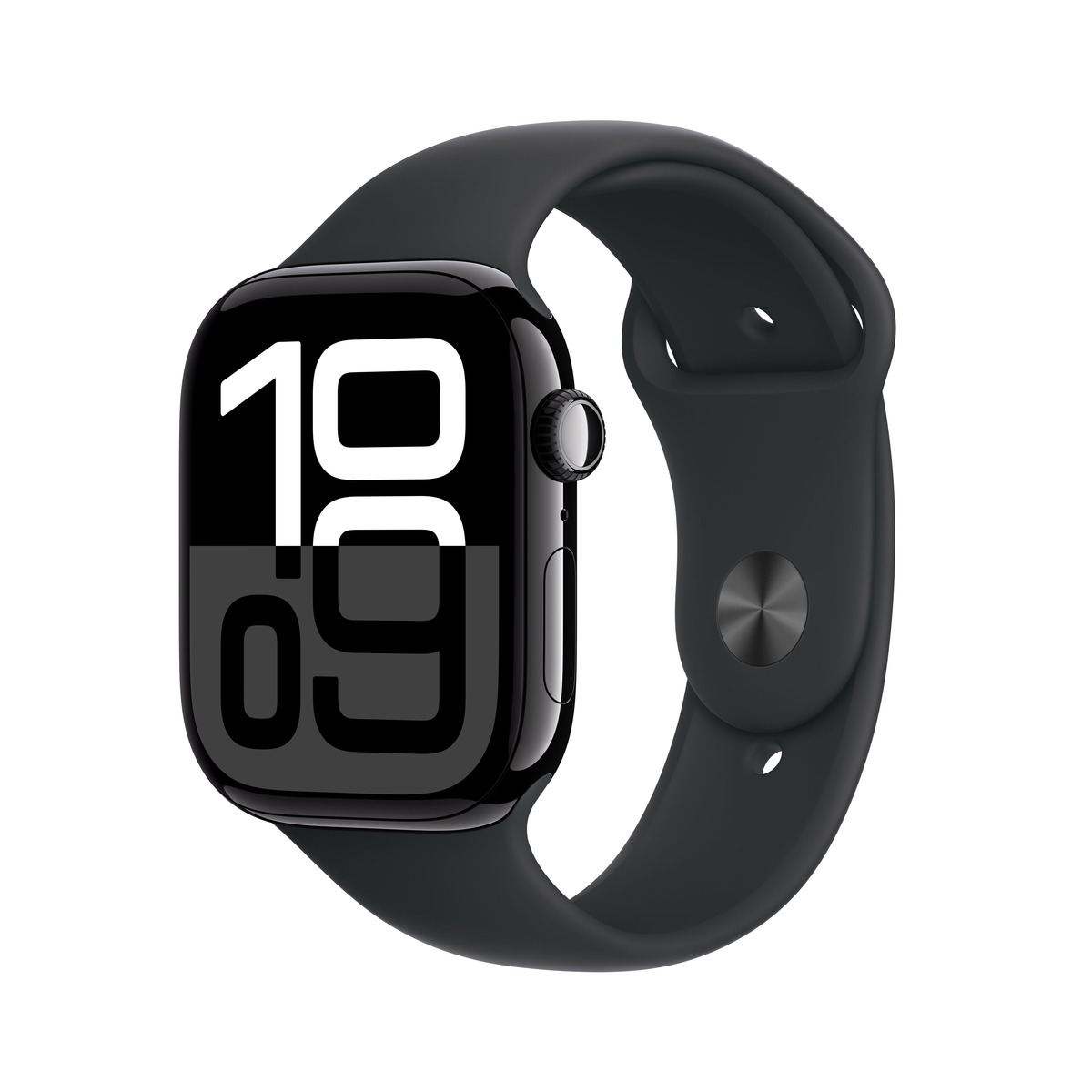 Apple Watch Series 10 GPS 46mm Aluminio Negro Azabache con correa Deportiva Negra S/M Negro Azabache-1