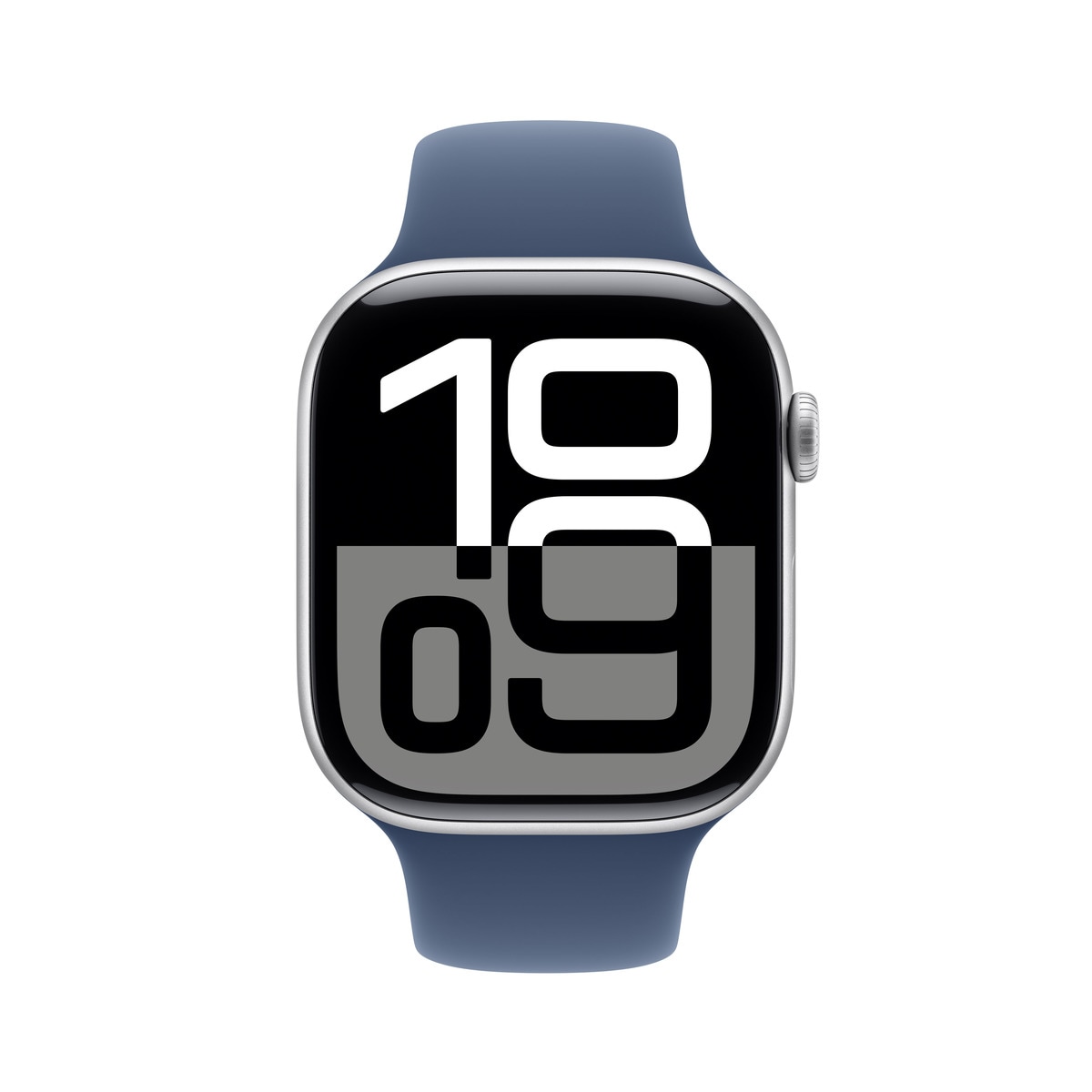 Apple Watch Series 10 GPS + Cellular 46mm - Alumínio Prata com Bracelete Desportiva Azul Denim (Tam. M/L) Prata-3