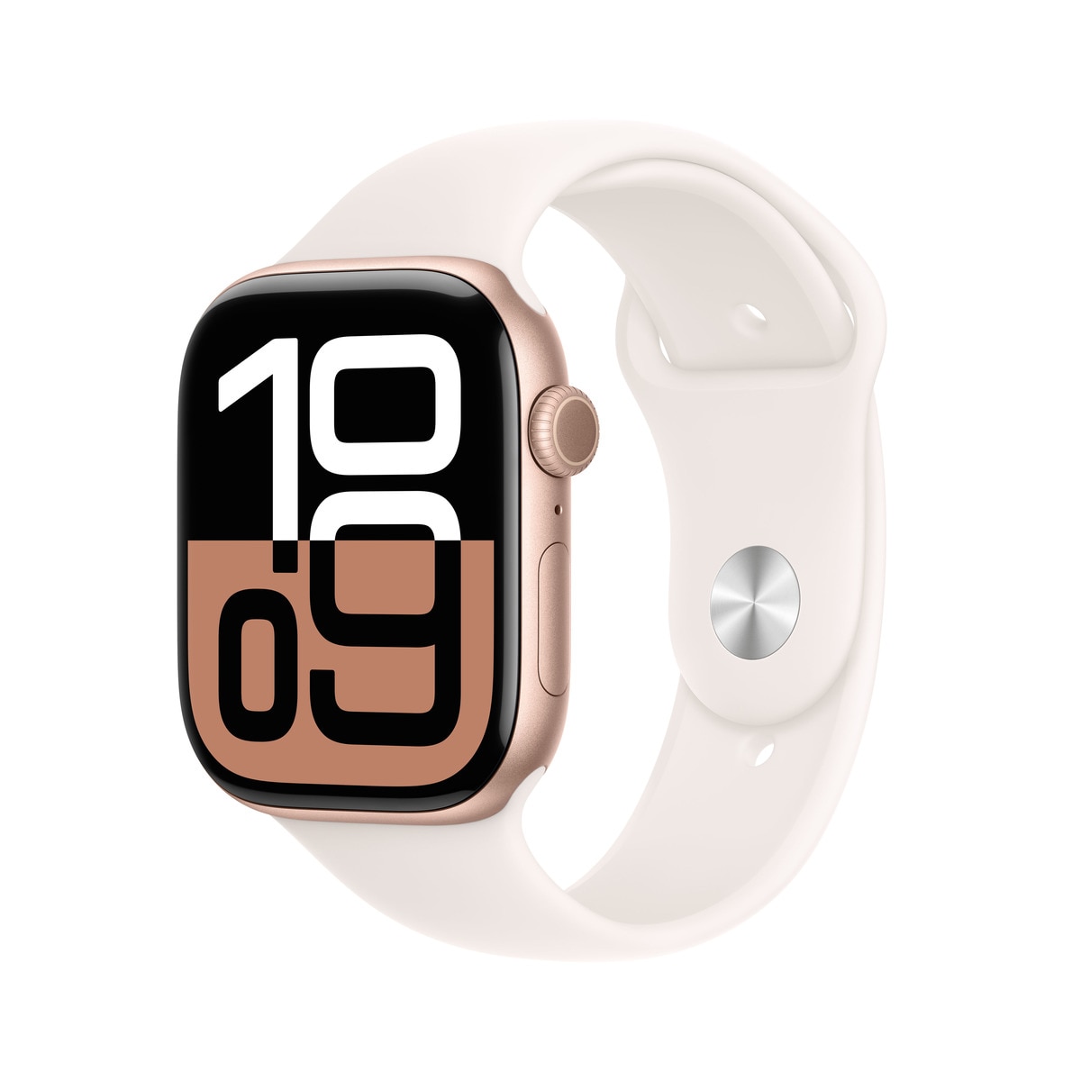 Apple Watch Series 10 GPS + Cellular 46mm - Alumínio Rose Gold com Bracelete Desportiva Light Blush (Tam.M/L) Dourado Rosa-1