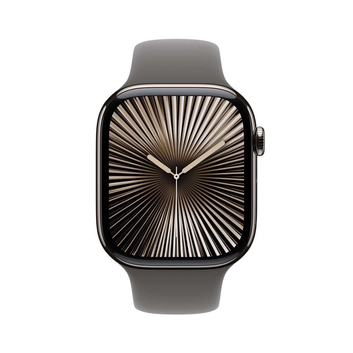 Apple Watch Series 10 GPS + Cellular 46mm Titanio Natural con correa Deportiva Gris Piedra S/M Natural-3