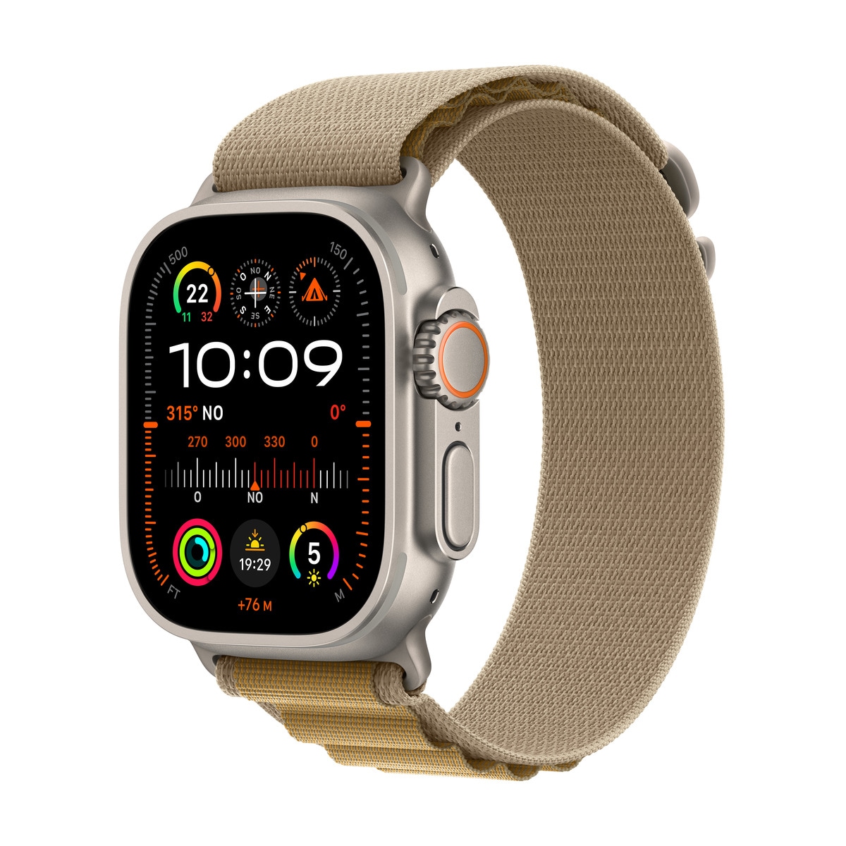 Apple Watch Ultra 2 GPS + Cellular 49mm Titanio Natural con correa Loop Alpine Mediana Titanio Natural-1