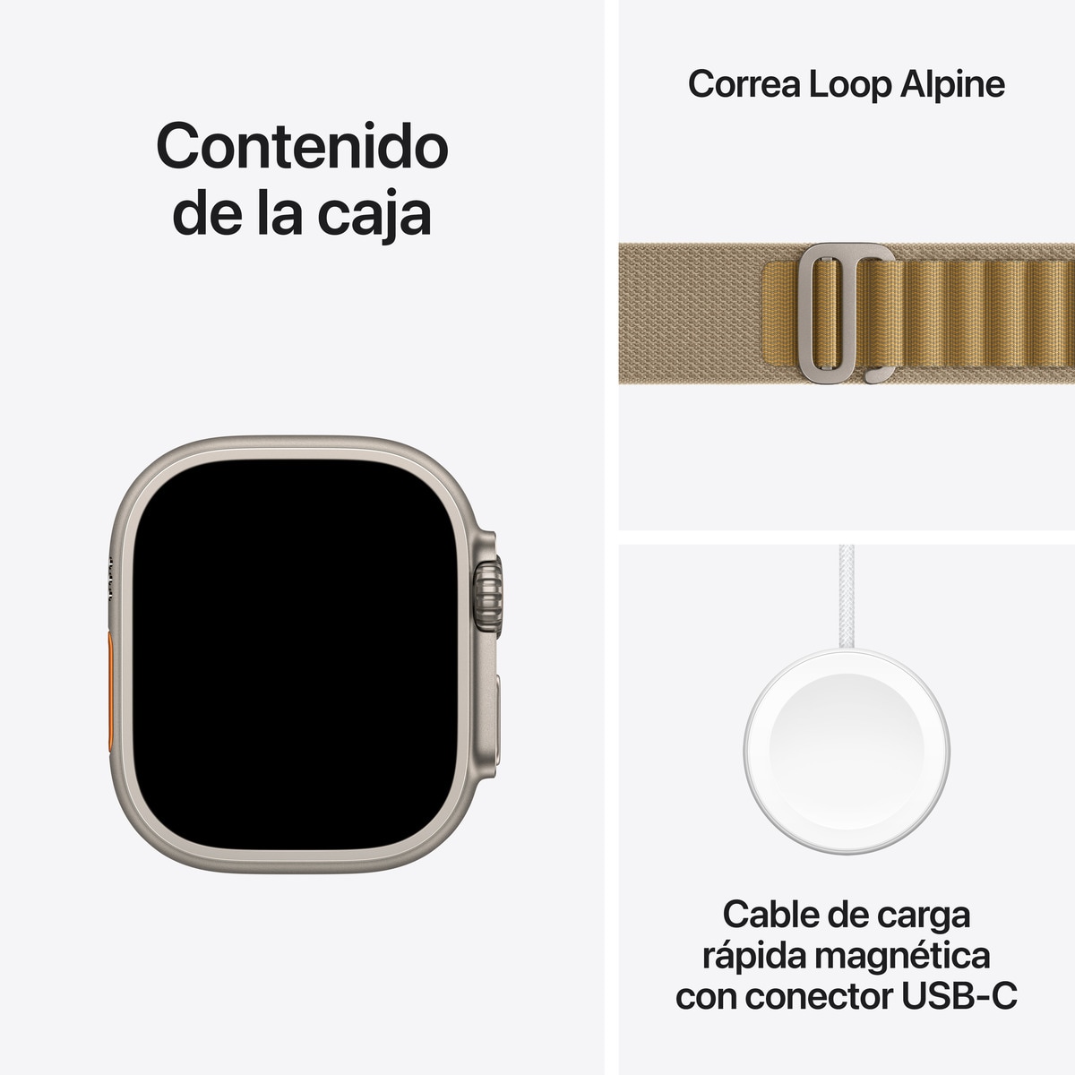 Apple Watch Ultra 2 GPS + Cellular 49mm Titanio Natural con correa Loop Alpine Mediana Titanio Natural-9