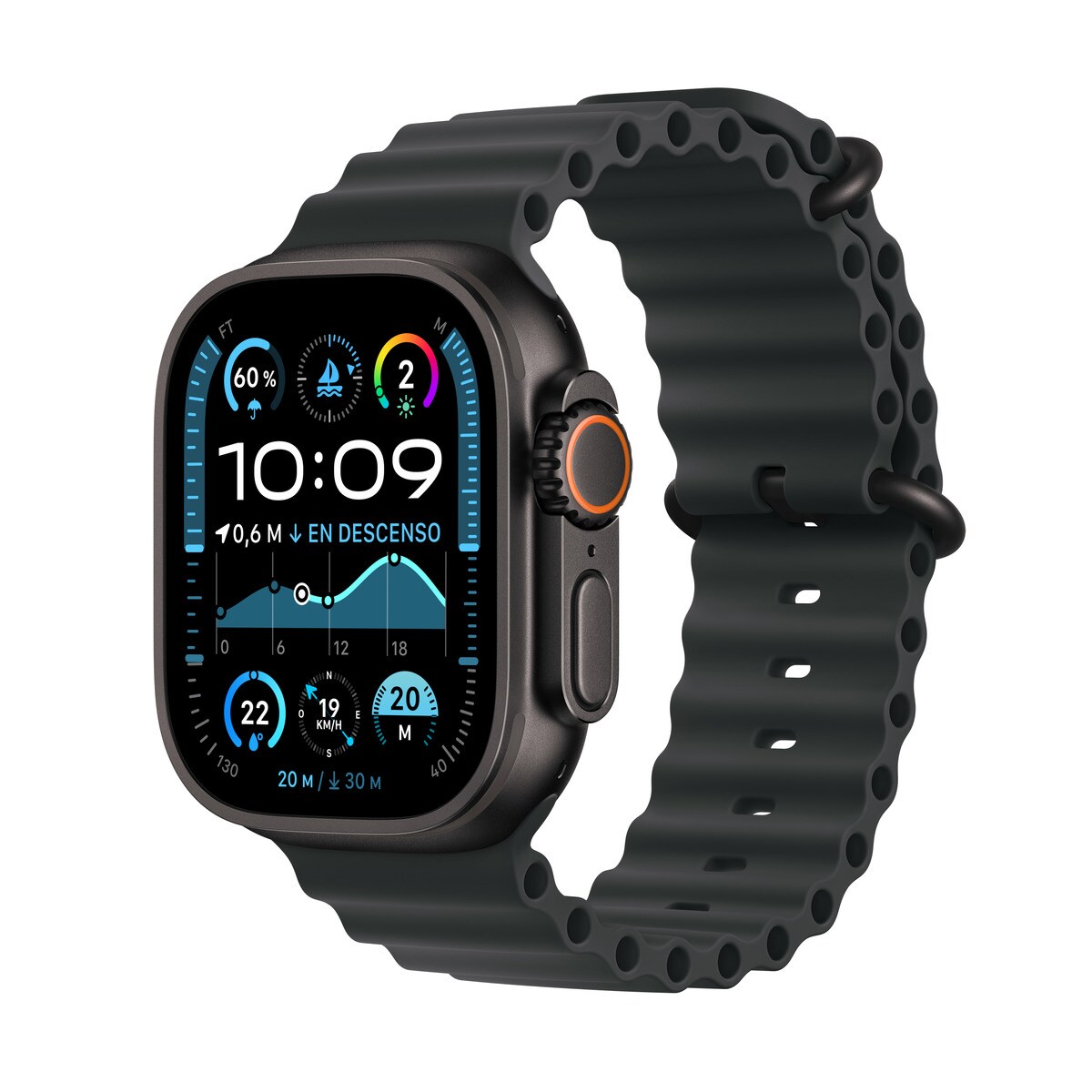 Apple Watch Ultra GPS Cellular 49mm Titanio Negro con correa