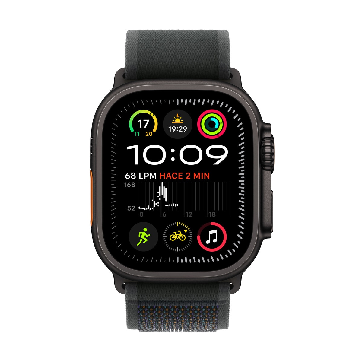 Apple Watch Ultra 2 GPS + Cellular 49mm Titanio Negro con correa Loop Trail Negro M/L Titanio Negro-2