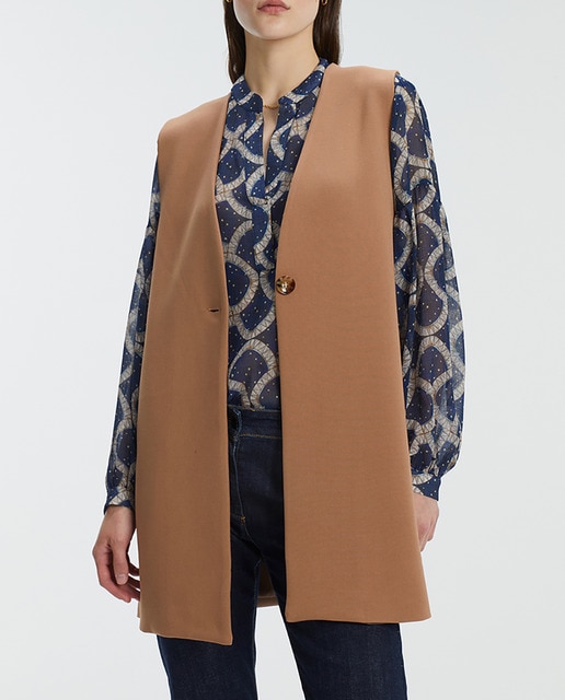 Imagen 0 de Chaleco de mujer largo forrado