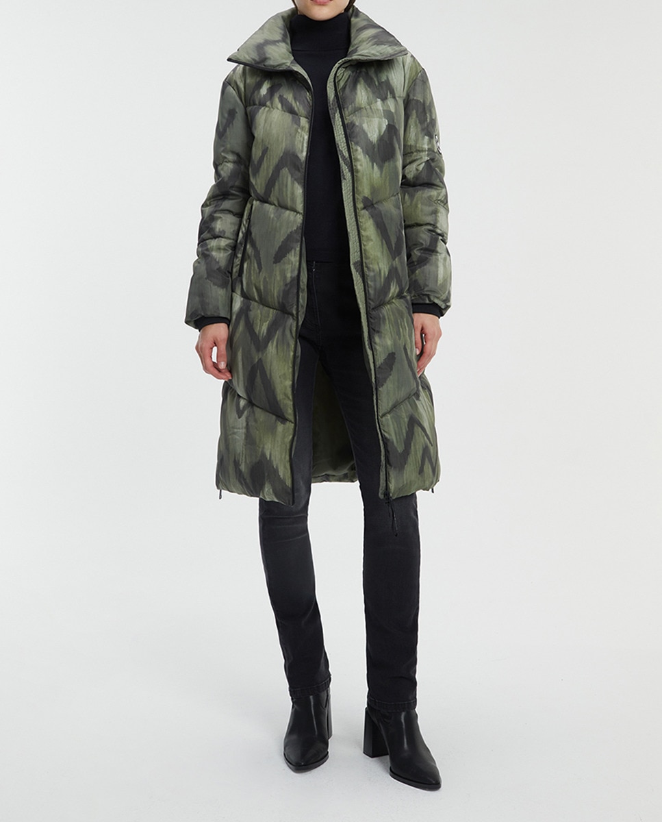 Imagen 0 de Parka de mujer larga estampada Forrado
