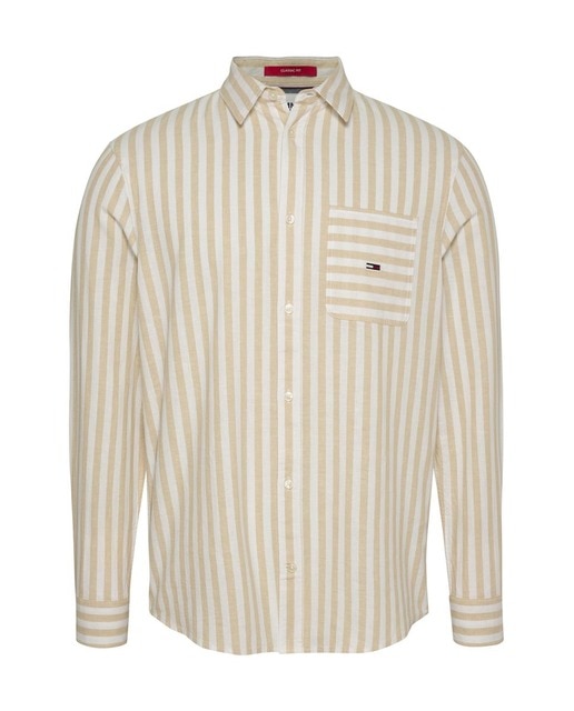 Imagen 0 de Camisa de hombre de manga larga con rayas classic fit