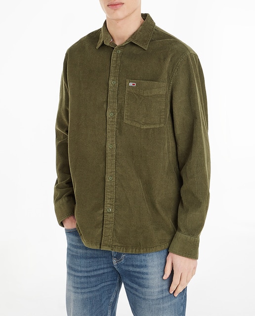 Imagen 0 de Camisa de pana de hombre con bolsillo delantero relaxed fit