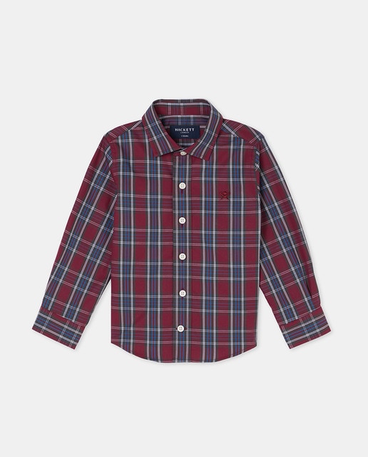 Imagen 0 de Camisa de niño con estampado de cuadros