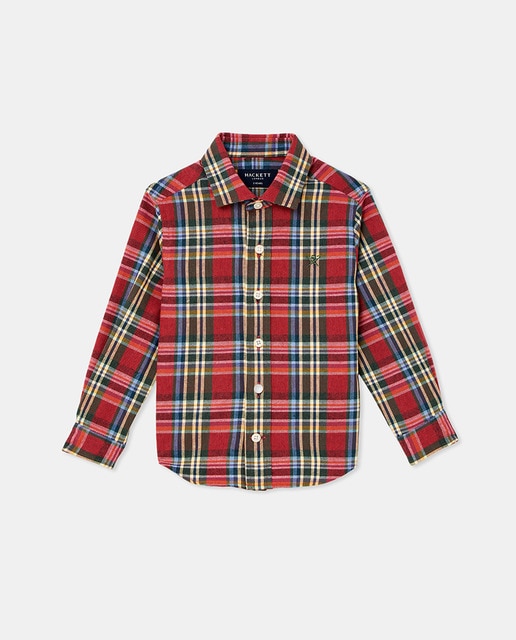 Imagen 0 de Camisa de niño con estampado de cuadros