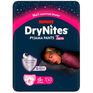 Fraldas Cueca Drynites Média para Teens Menina +13 embalagem 11 unidades - Huggies