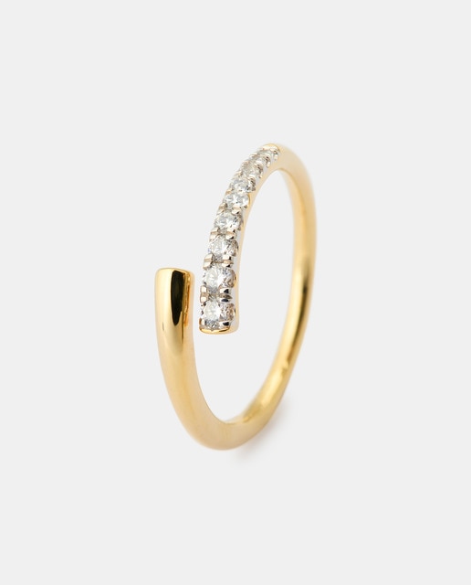 Imagen 0 de Anillo de oro y diamantes