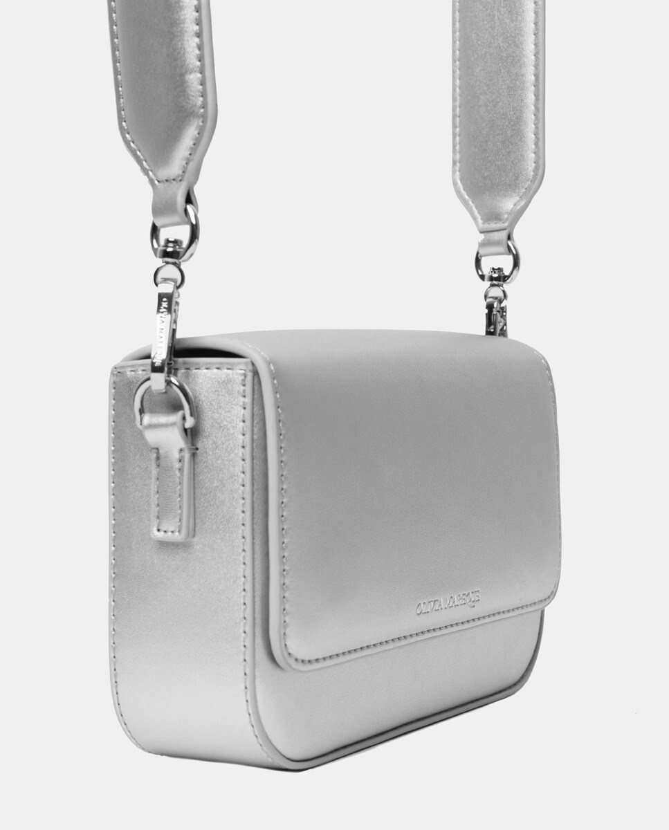 Mala de Ombro Modelo Pantone - Prateado Prata-4