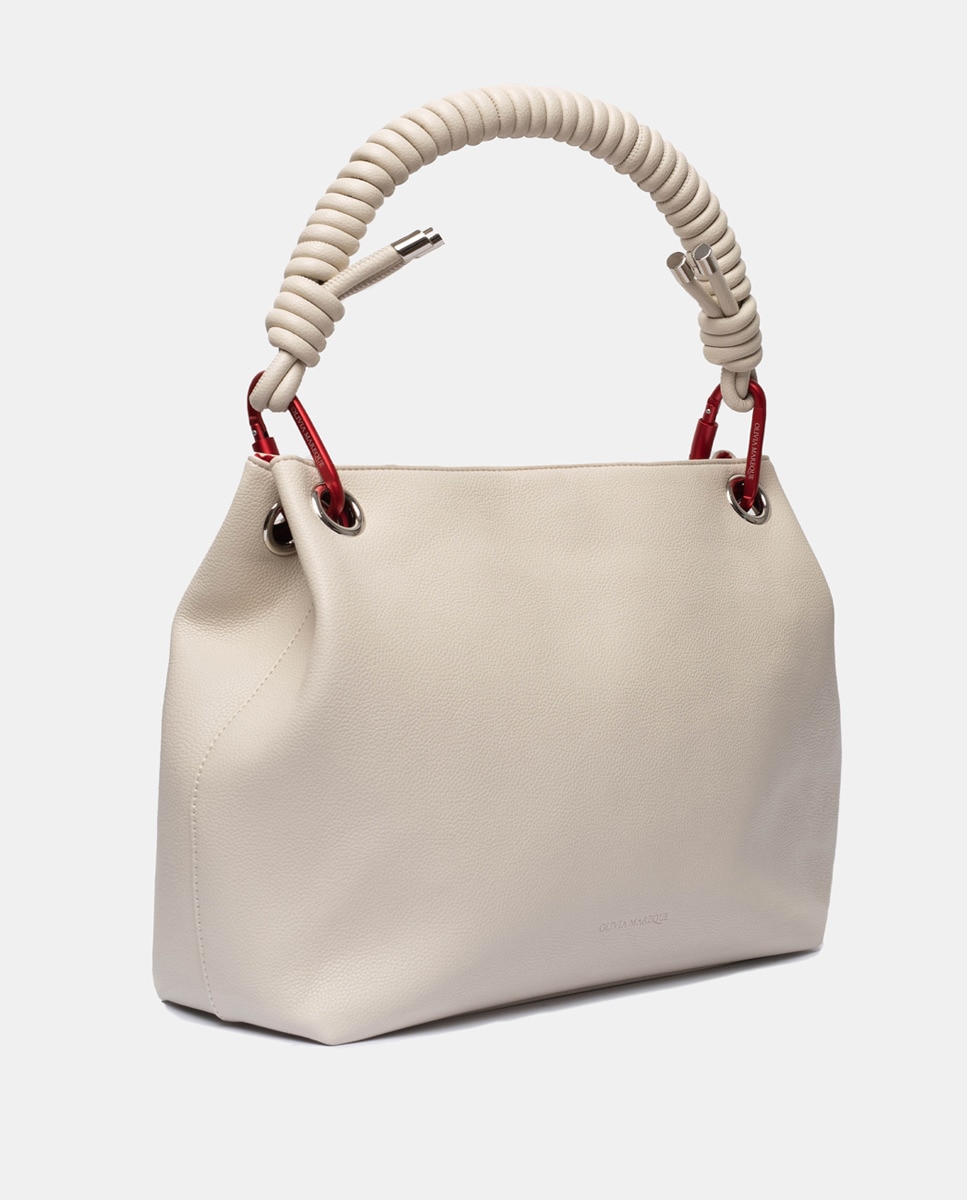 Bolso Beige Bolsa Satchel Nine West Para Mujer Beige Liso Bolso
