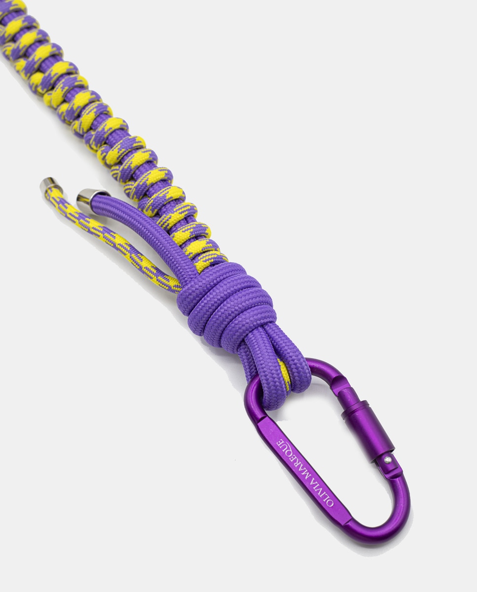 Corrente de Nylon - Lilás/Amarelo Multicolor-2