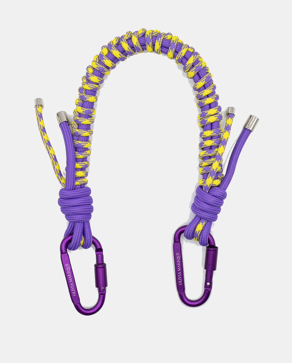 Corrente de Nylon - Lilás/Amarelo Multicolor-1