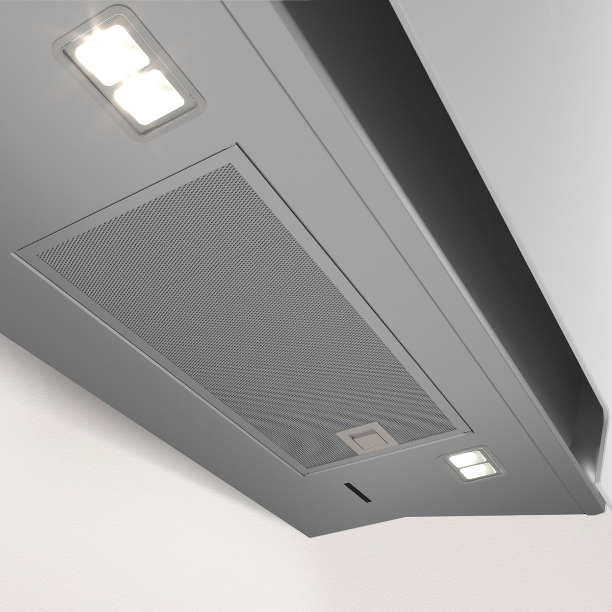Campana decorativa Balay, inclinada, aspiración perimetral, 4 velocidades - 3BC587LB Cristal blanco-6