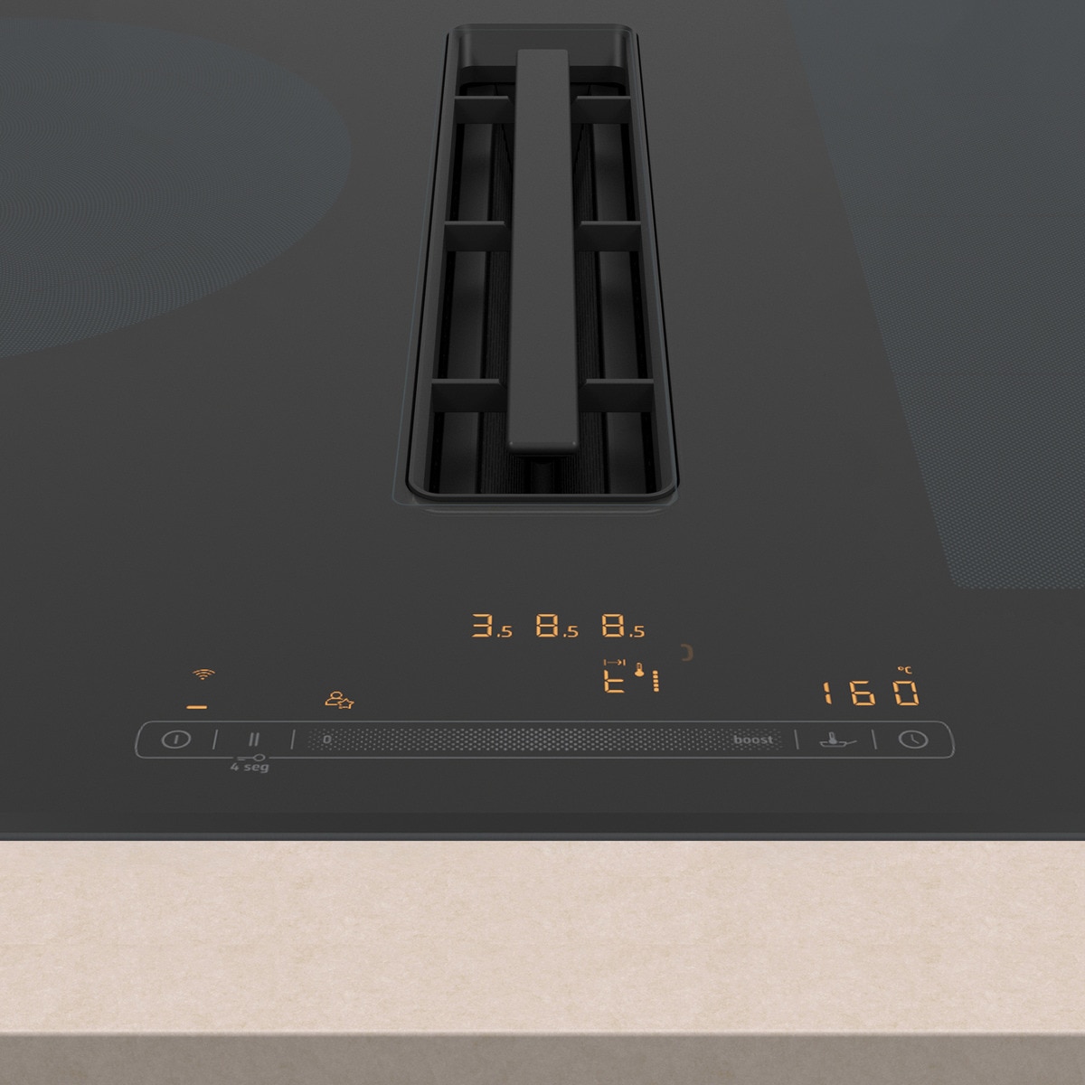 Placa inducción Balay con extractor integrado - 3EBC989LH Negro-3