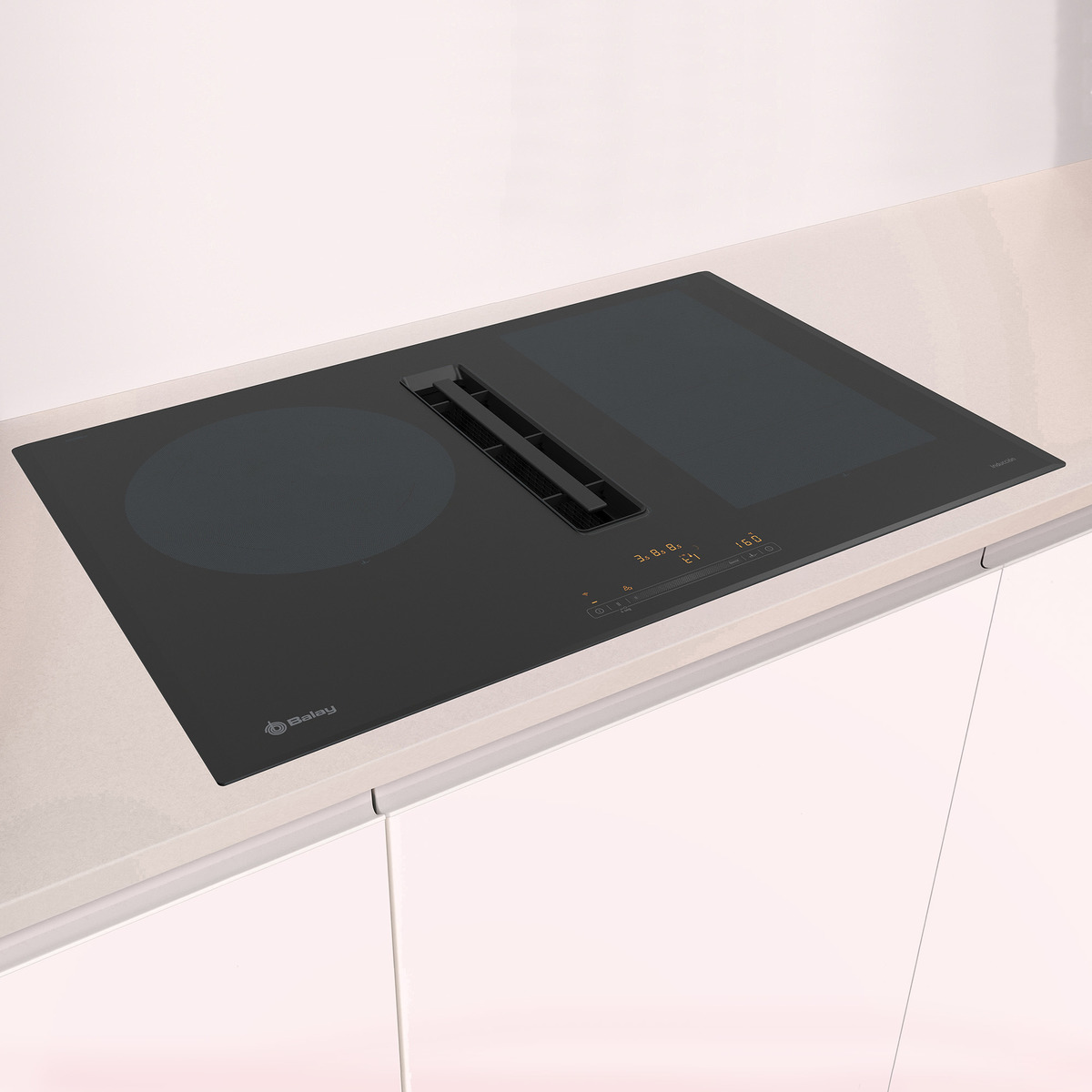 Placa inducción Balay con extractor integrado - 3EBC989LH Negro-5