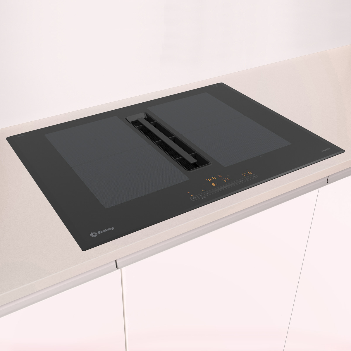 Placa inducción Balay con extractor integrado - 3EBC976LH Negro-5