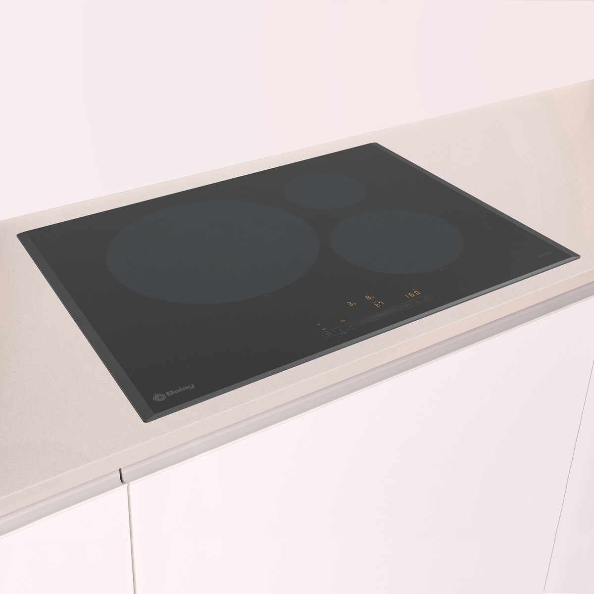 Placa inducción Balay con 3 zonas de cocción - 3EB977LH Negro-3