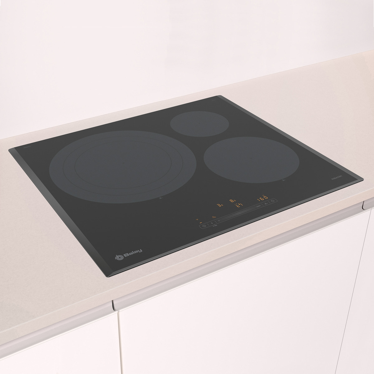 Placa inducción Balay con zona gigante 32 cm - 3EB967LH Negro-3