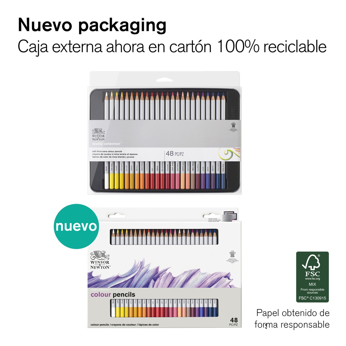 Set 48 Lápices Colores Winsor&Newton 2