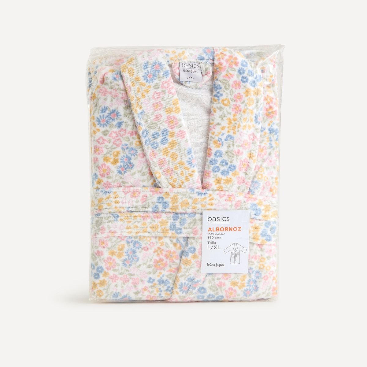 Albornoz algodón 360 gr/m2 Joyful Basics El Corte Inglés Multicolor-4