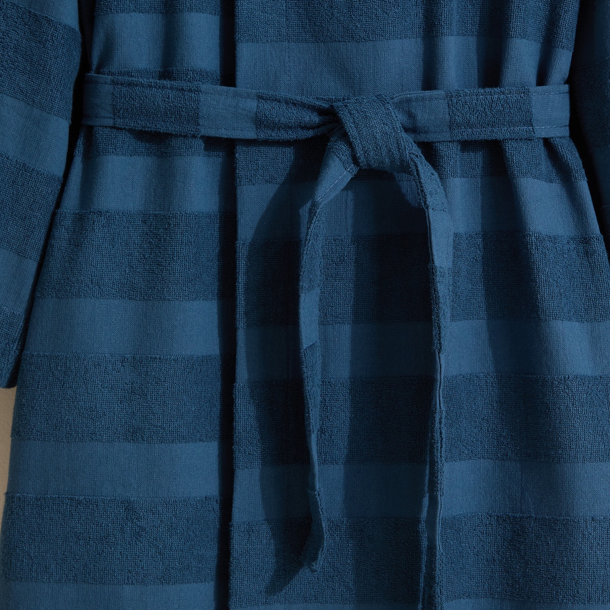 Albornoz algodón 300 gr/m2 Rayas Basics El Corte Inglés Marino-2