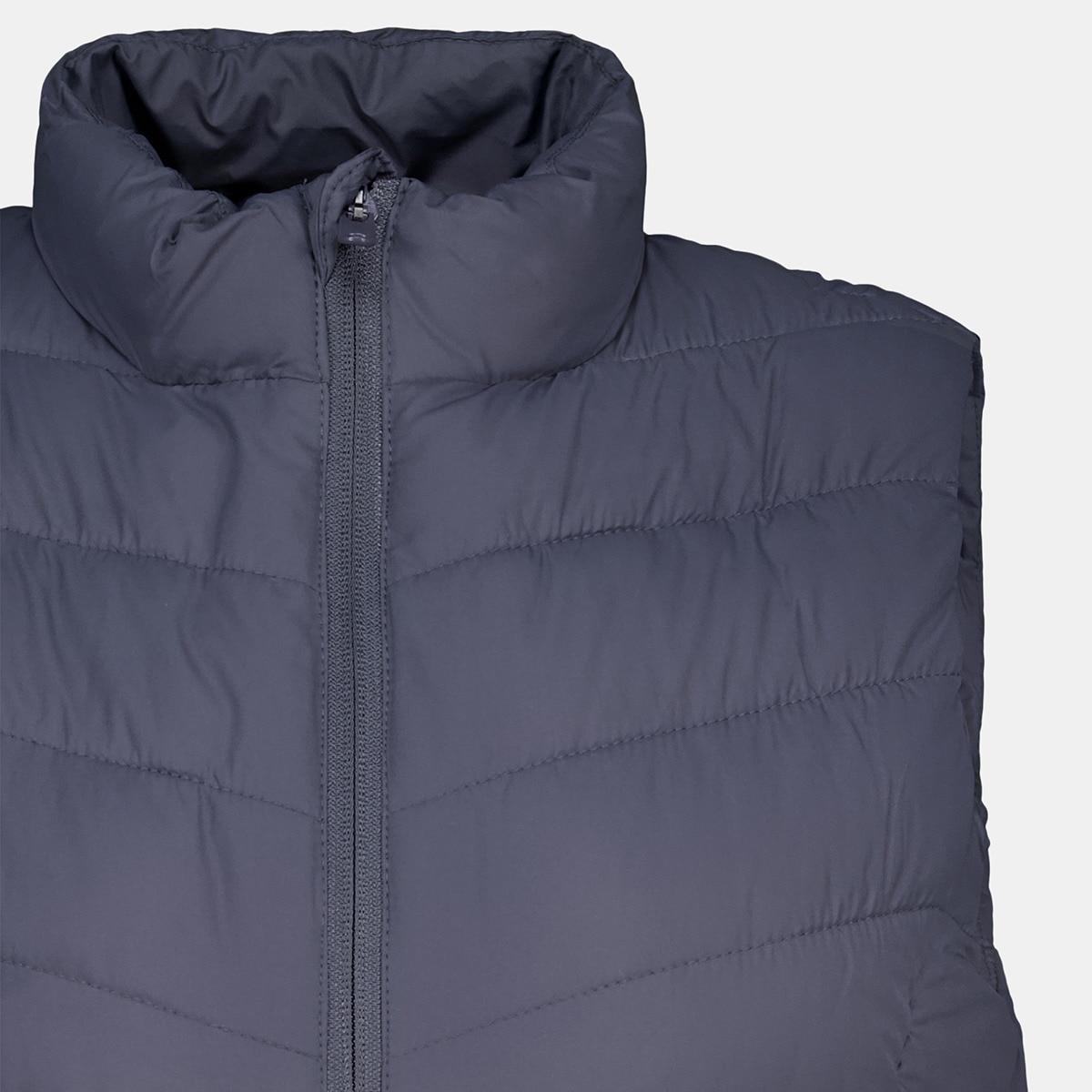 Chaleco acolchado con bolsillo interior de mujer Azul-5