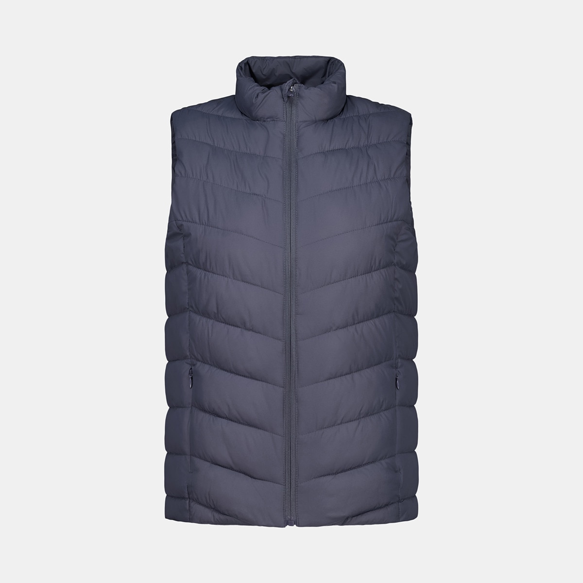 Chaleco acolchado con bolsillo interior de mujer Azul-4