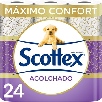 papel higiénico Acolchado 3 capas paquete 24 rollos - Scottex