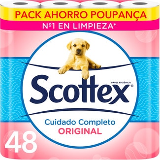 papel higiénico Cuidado Completo Original 2 capas paquete 48 rollos - Scottex