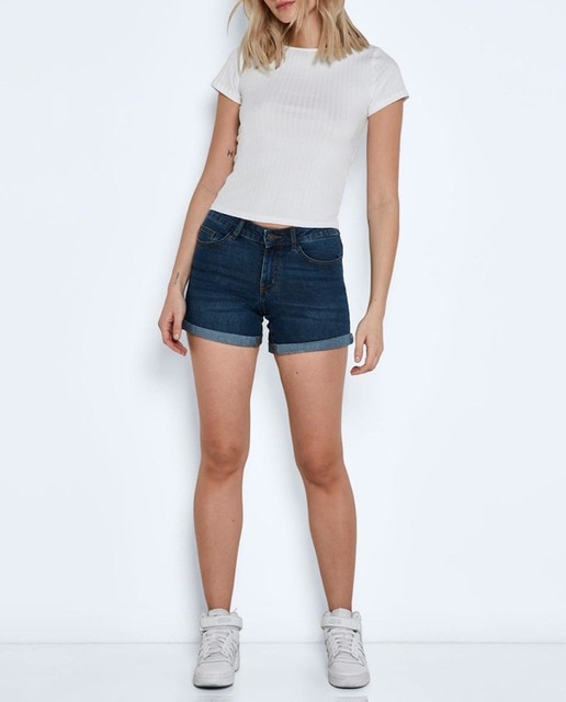 Imagen 0 de Short de mujer denim con dobladillo