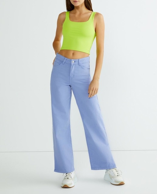 Imagen 0 de Vaqueros de mujer tiro medio regular fit