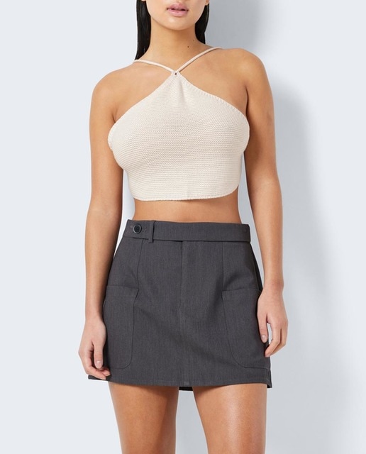 Imagen 0 de Top de punto de mujer cuello halter