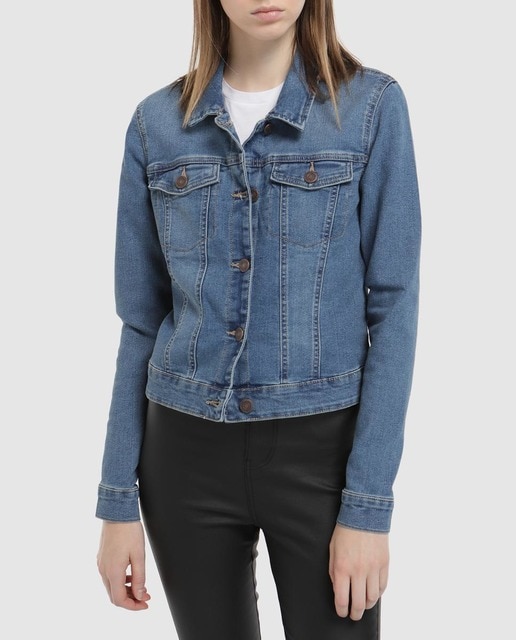 Imagen 0 de Cazadora vaquera básica de mujer Noisy May