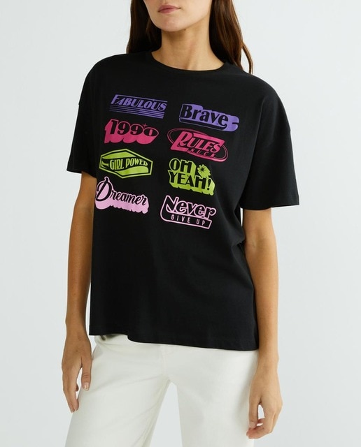 Imagen 0 de Camiseta de mujer manga corta cuello redondo