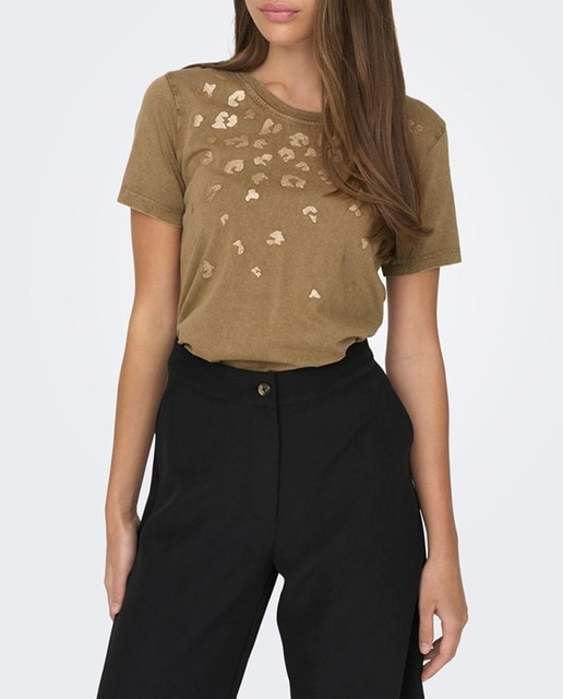 Imagen 0 de Camiseta de mujer con dibujo frontal