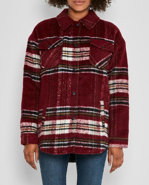 Imagen 0 de Chaqueta de manga larga de mujer estilo sobrecamisa