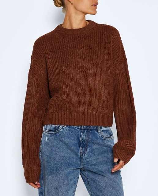 Imagen 0 de Jersey de mujer con cuello pico y manga larga