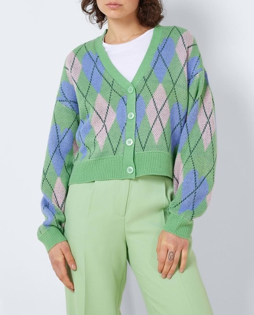 Imagen 0 de Cardigan de punto en cuello V