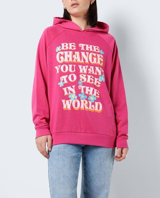 Imagen 0 de Sudadera de mujer con print delantero y capucha