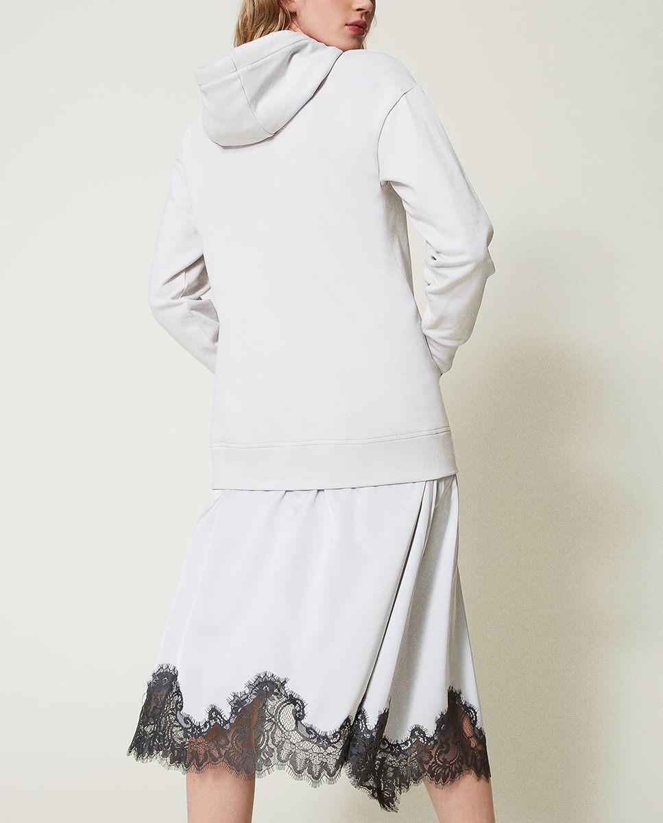 Vestido de Felpa Prata-2