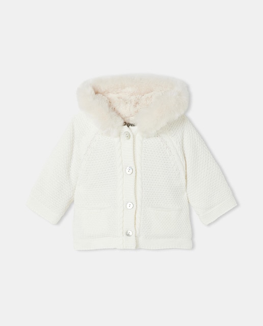 Imagen 0 de Chaquetón de bebé niño con capucha y ochos